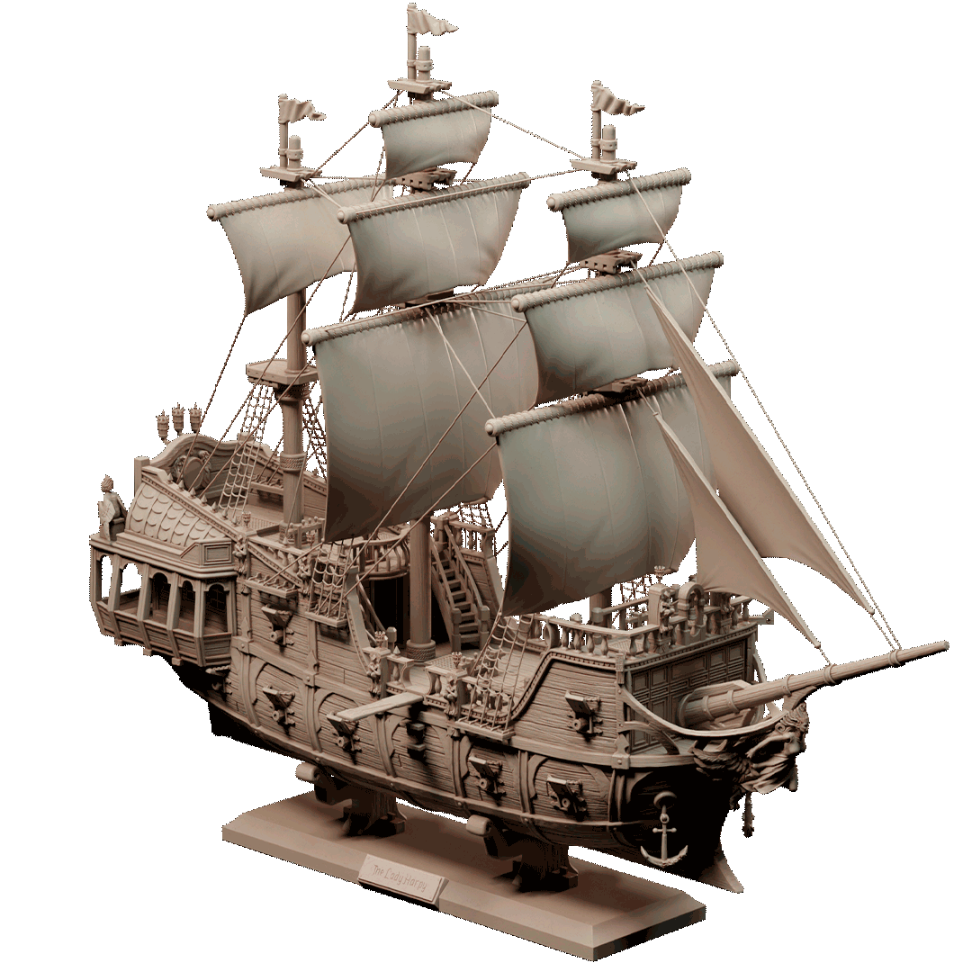 Lady Harpy Ship – Larger Printers