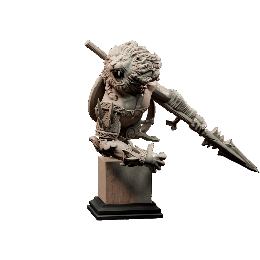 Catfolk Gladiator Bust
