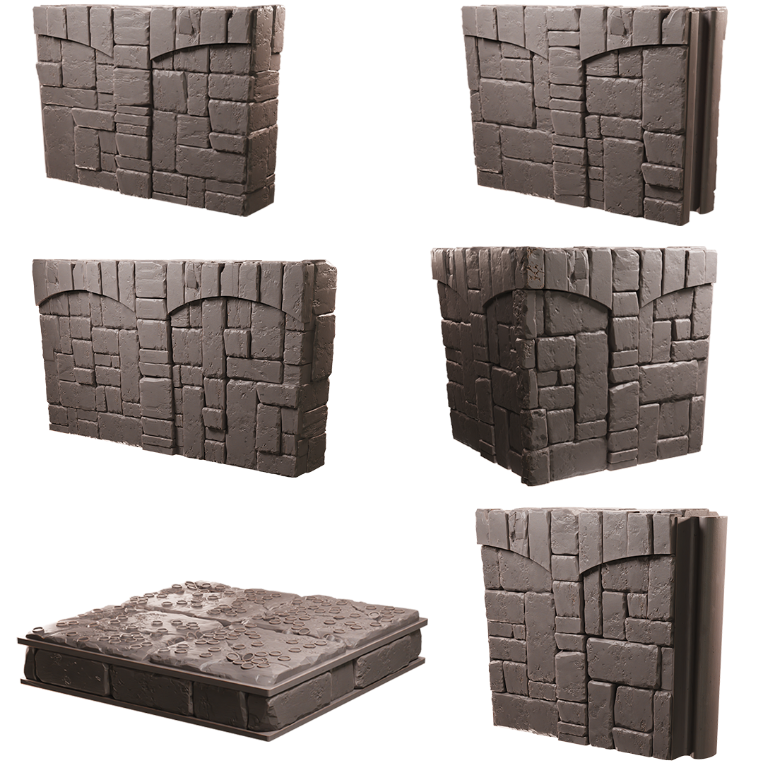 Modular Dungeon Tiles
